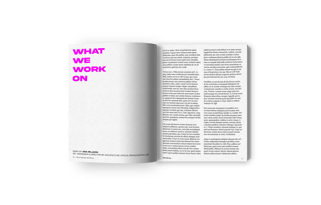 <strong>TEN TO ONE AND TEN FOR ALL </strong> <br> BUILDING COMMUNITIES <br> FROM AN ARCHITECTURAL<br> DESIGN PRACTICE - Oscar Riera Ojeda Publishers