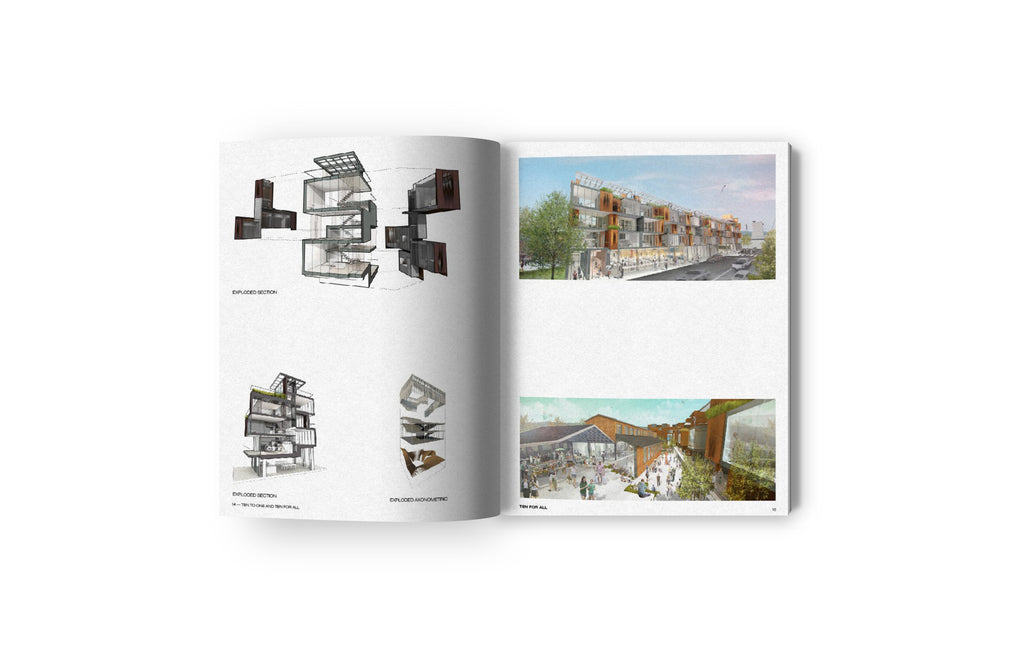 <strong>TEN TO ONE AND TEN FOR ALL </strong> <br> BUILDING COMMUNITIES <br> FROM AN ARCHITECTURAL<br> DESIGN PRACTICE - Oscar Riera Ojeda Publishers